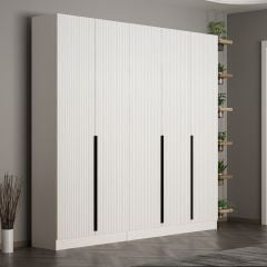 Minar Kale 210 Cm 5 Kapaklı 3B Raf Portmanto Byz Mbr Çizgili Byz