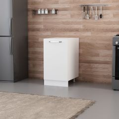 Minar Mutfak Alt Modül 1K1R 45Cm Dolap Beyaz - B1