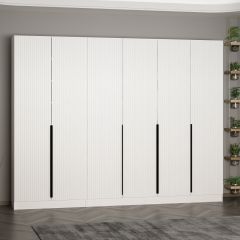 Minar Kale 210 Cm 6 Kapaklı 4B Raf Portmanto Byz Mbr Çizgili Byz