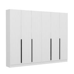 Minar Kale 210 Cm 6 Kapaklı 2B Raf Portmanto Byz Mbr Çizgili Byz