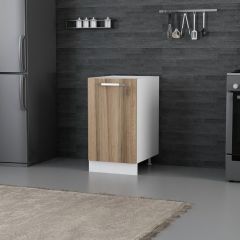 Minar Mutfak Alt Modül 1K1R 45Cm Dolap Beyaz/Dore - D1