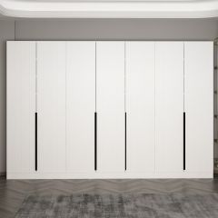 Minar Kale 210 Cm 7 Kapaklı 5B Raf Portmanto Byz Mbr Çizgili Byz