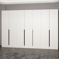 Minar Kale 210 Cm 7 Kapaklı 5B Raf Portmanto Byz Mbr Çizgili Byz