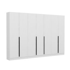 Minar Kale 210 Cm 7 Kapaklı 5B Raf Portmanto Byz Mbr Çizgili Byz