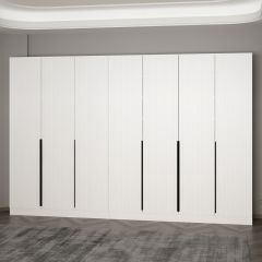 Minar Kale 210 Cm 7 Kapaklı 3B Raf Portmanto Byz Mbr Çizgili Byz