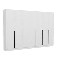 Minar Kale 210 Cm 7 Kapaklı 3B Raf Portmanto Byz Mbr Çizgili Byz