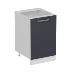 Minar Mutfak Alt Modül 1K1R 50Cm Dolap Beyaz/Antrasit - A1