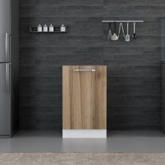 Minar Mutfak Alt Modül 1K1R 50Cm Dolap Beyaz/Dore - D1