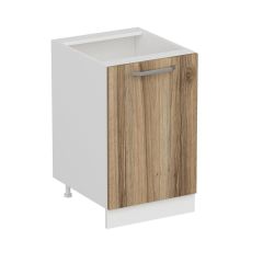 Minar Mutfak Alt Modül 1K1R 50Cm Dolap Beyaz/Dore - D1