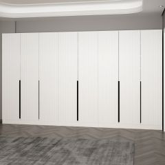 Minar Kale 210 Cm 8 Kapaklı 4B Raf Portmanto Byz Mbr Çizgili Byz