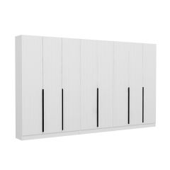 Minar Kale 210 Cm 8 Kapaklı 4B Raf Portmanto Byz Mbr Çizgili Byz