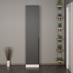 Minar Kale 210 Cm 1 Kapaklı 1B Raf Portmanto Byz Mbr Çizgili Ant