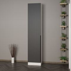 Minar Kale 210 Cm 1 Kapaklı 1B Raf Portmanto Byz Mbr Çizgili Ant