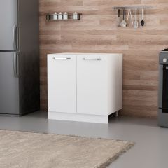 Minar Mutfak Alt Modül 2K1R 80Cm Dolap Beyaz - B1