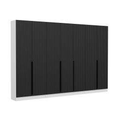 Minar Kale 210 Cm 7 Kapaklı 5B Raf Portmanto Byz Mbr Çizgili Ant