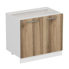 Minar Mutfak Alt Modül 2K1R 90Cm Dolap Beyaz/Dore - D1