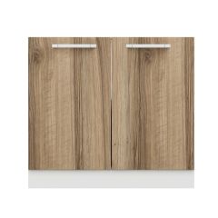 Minar Mutfak Alt Modül 2K1R 90Cm Dolap Beyaz/Dore - D1