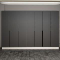 Minar Kale 210 Cm 7 Kapaklı 3B Raf Portmanto Byz Mbr Çizgili Ant