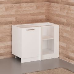 Minar Mutfak Alt Modül 1K1R 105Cm Köşe Dolap Beyaz - B1