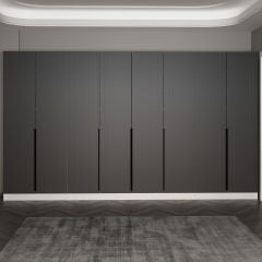 Minar Kale 210 Cm 8 Kapaklı 6B Raf Portmanto Byz Mbr Çizgili Ant