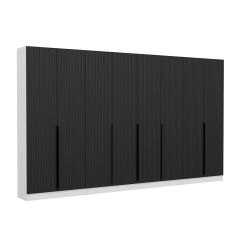 Minar Kale 210 Cm 8 Kapaklı 6B Raf Portmanto Byz Mbr Çizgili Ant