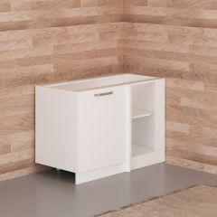 Minar Mutfak Alt Modül 1K1R 120Cm Köşe Dolap Beyaz - B1