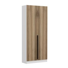 Minar Kale 210 Cm 2 Kapaklı 2B Raf Portmanto Beyaz Dore Plus