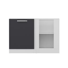 Minar Mutfak Alt Modül 1K1R 120Cm Köşe Dolap Beyaz/Antrasit - A1