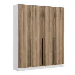 Minar Kale 210 Cm 4 Kapaklı 2B Raf Portmanto Beyaz Dore Plus