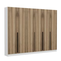 Minar Kale 210 Cm 6 Kapaklı 4B Raf Portmanto Beyaz Dore Plus