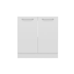 Minar Mutfak Alt Modül 2K 80Cm Evye Dolap Beyaz - B1
