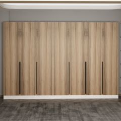 Minar Kale 210 Cm 7 Kapaklı 3B Raf Portmanto Beyaz Dore Plus