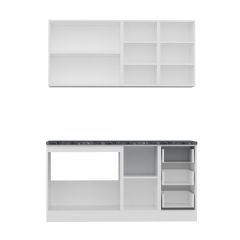 Minar 160 Cm Mutfak Dolabı Beyaz Dore 160-D2