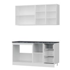 Minar 160 Cm Mutfak Dolabı Beyaz Dore 160-D2