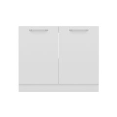 Minar Mutfak Alt Modül 2K 100Cm Evye Dolap Beyaz - B1