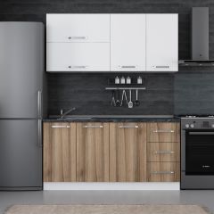 Minar 165 Cm Mutfak Dolabı Beyaz Dore 165-D2