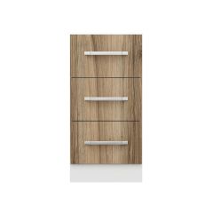 Minar Mutfak Alt Modül 3Ç Nray 40Cm Dolap Beyaz/Dore - D1