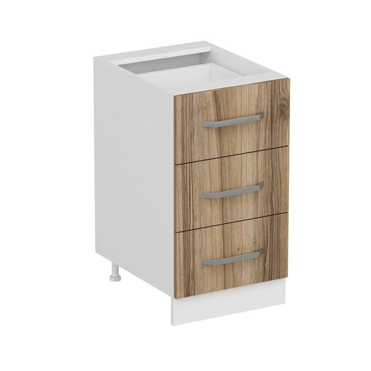 Minar Mutfak Alt Modül 3Ç Nray 45Cm Dolap Beyaz/Dore - D1