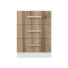 Minar Mutfak Alt Modül 3Ç Nray 60Cm Dolap Beyaz/Dore - D1