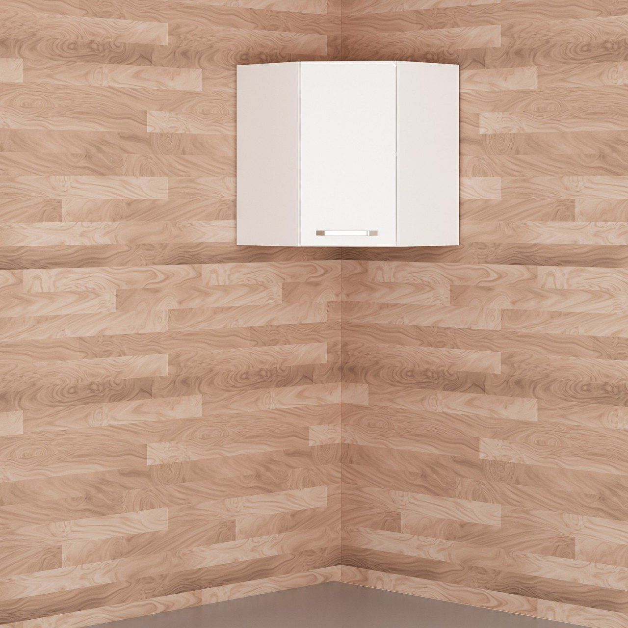 Minar Mutfak Üst Modül 1Dk1R 60Cm Köşe Dolap Beyaz - B1