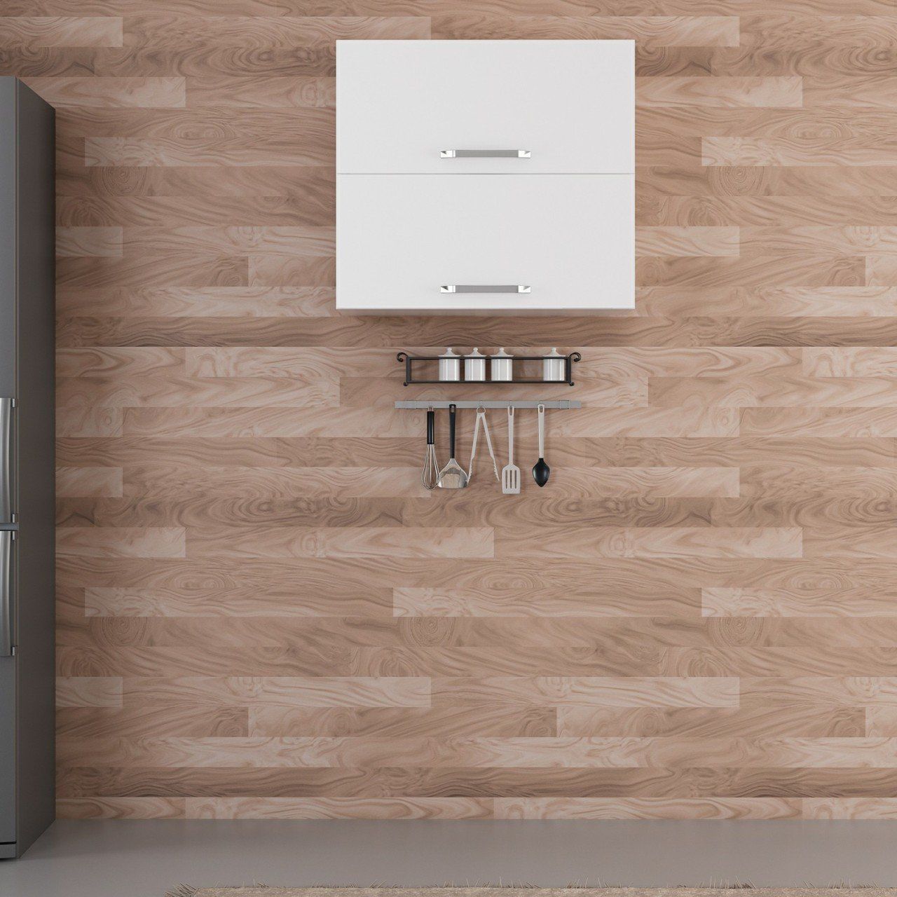 Minar Mutfak Üst Modül 2Yk1R 80Cm Dolap Beyaz - B1