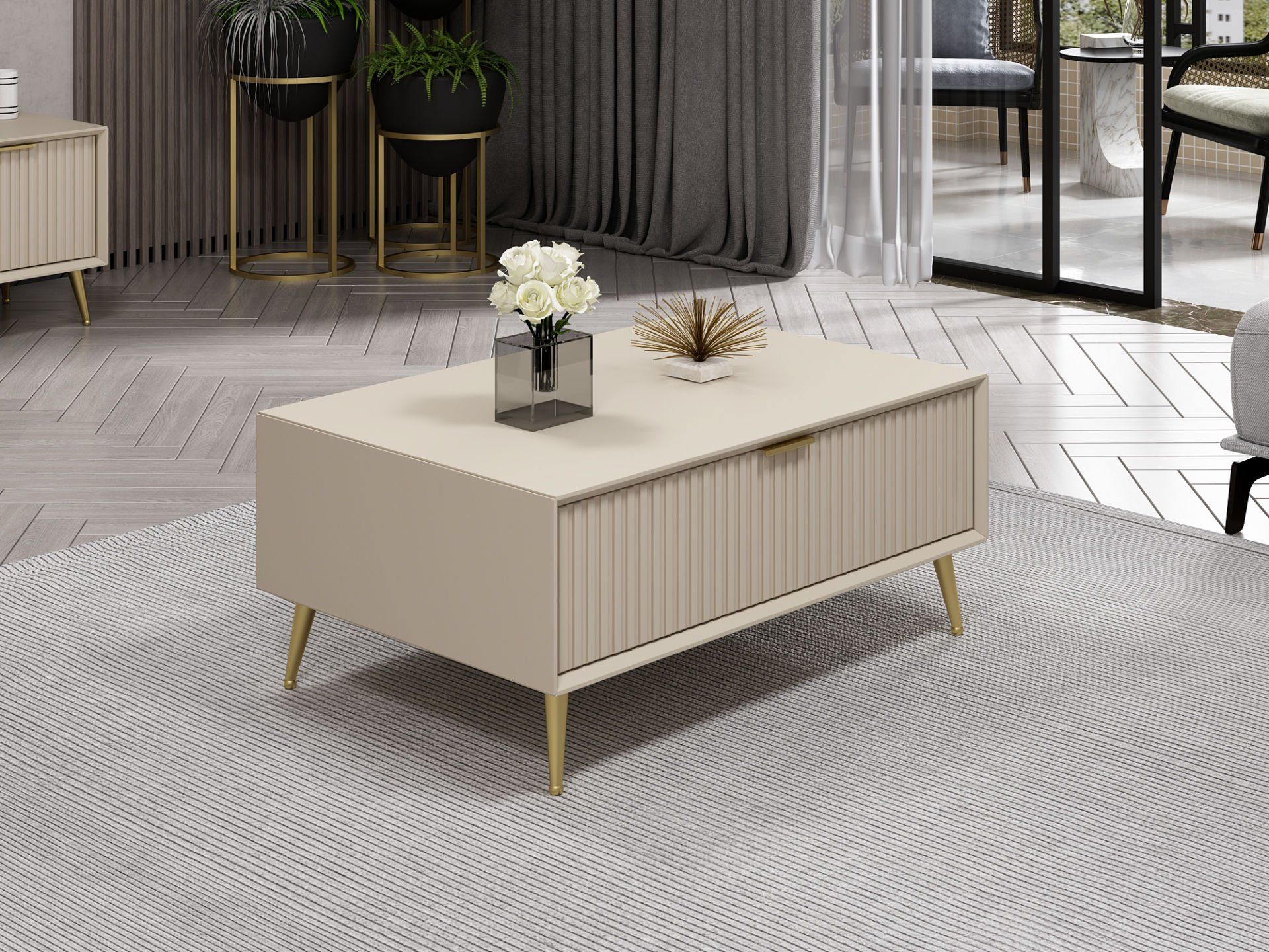 Kale Luxe Orta Sehpa - Kumtaşı