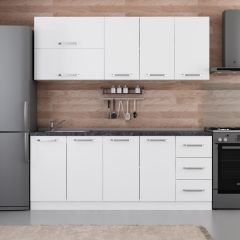 Minar 200 Cm Mutfak Dolabı Beyaz 200-B1