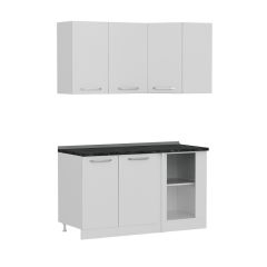 Minar 145Cm Köşe Mutfak Dolabı - Beyaz K145-B1