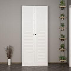 Minar Kale 210 Cm 2 Kapaklı 2B Raf Portmanto Byz Mbr Panjur Byz