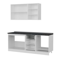 Minar 200 Cm Mutfak Dolabı Beyaz Dore 200-D3