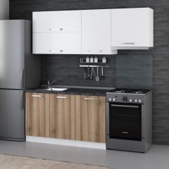 Minar 200 Cm Mutfak Dolabı Beyaz Dore 200-D7