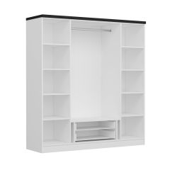 Kale Plus 4 Kapak 2 Çekmece Zincir Dolap - Beyaz