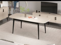 Prime Yemek Masası - Kumtaşı/Siyah Ayak