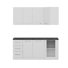 Minar 185Cm Köşe Mutfak Dolabı - Beyaz K185-B4